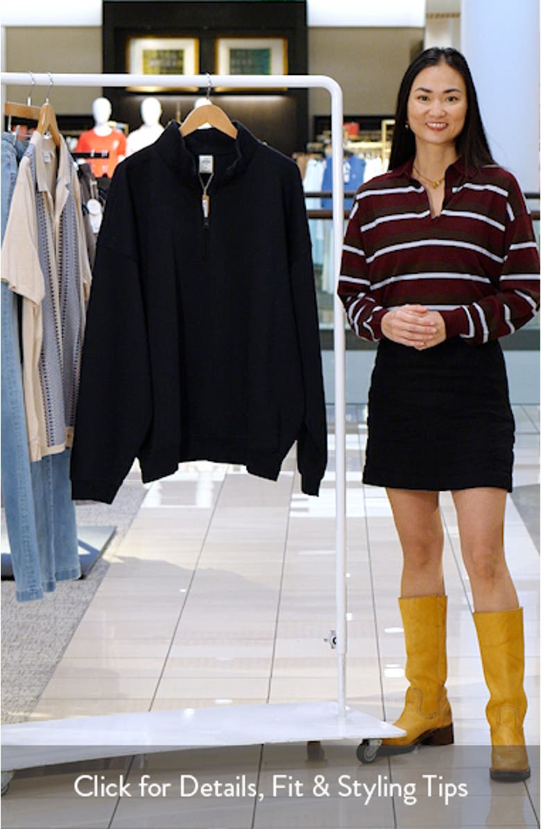 Realxed Half Zip Pullover, sales video thumbnail