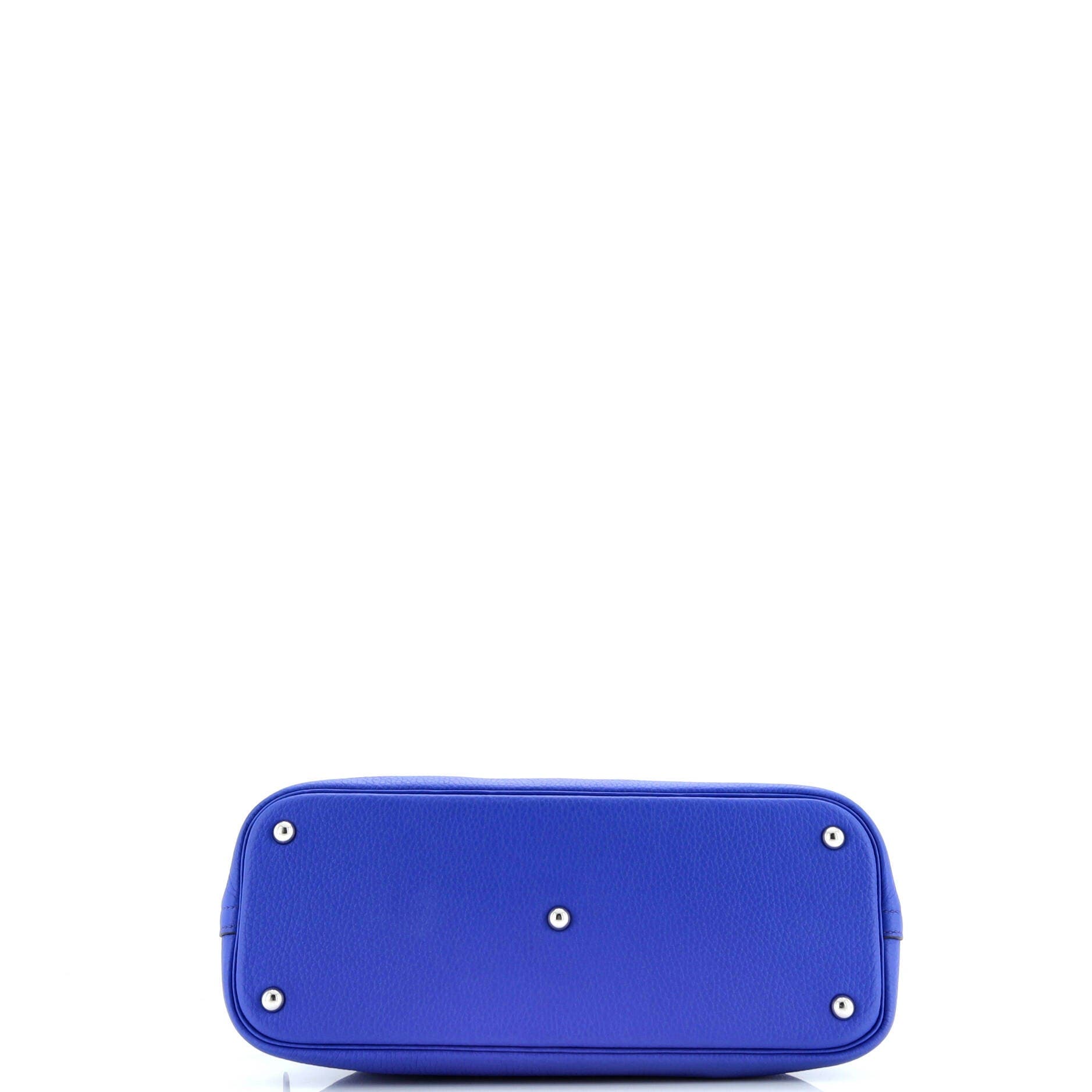 Pre-Owned Hermes Bolide Bag Clemence 35, Alternate, color, Bleu Royal