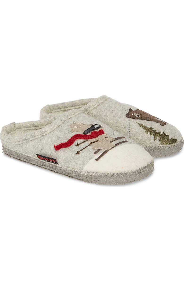 Giesswein Downhill Boiled Wool Slipper, Alternate, color,
