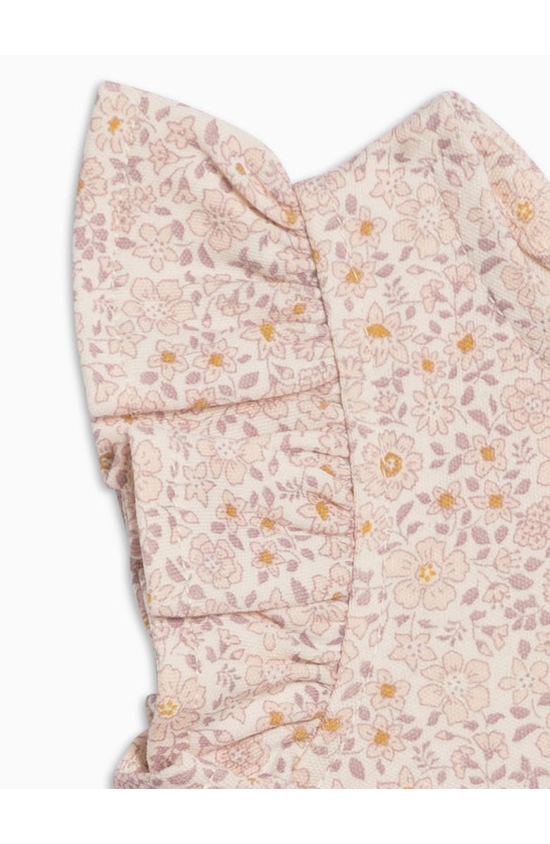 KENDI by Colored Organics Organic Ella Ruffle Sleeve Tank Top, Alternate, color, Primrose / Fog + Shell