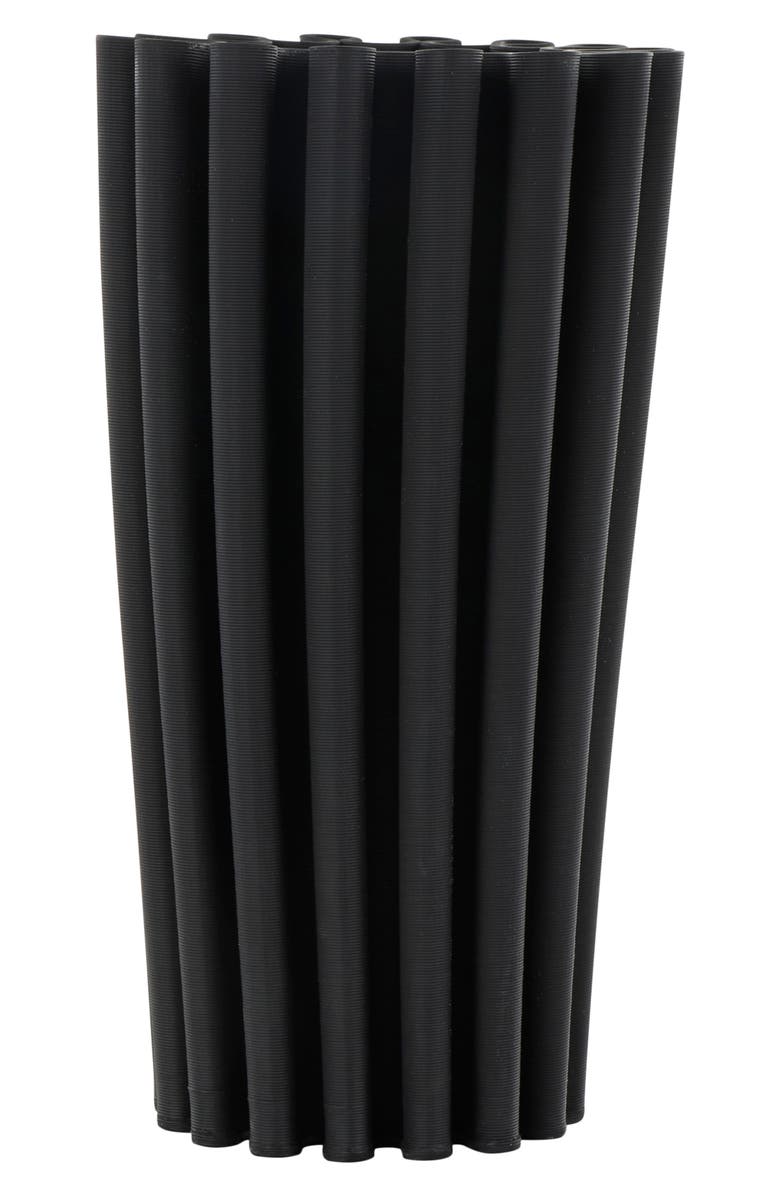 VIVIAN LUNE HOME Ceramic Vase, Alternate, color, Black