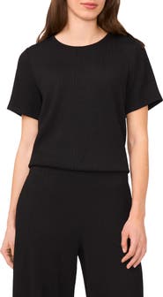 Halogen® Plissé Boxy T-Shirt