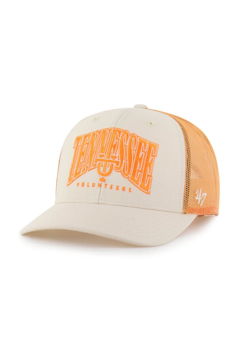 Men's '47  Natural Tennessee Volunteers Drawbridge Trucker Adjustable Hat, Main, color, Natural