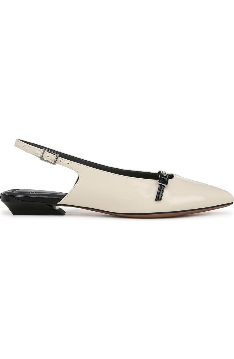 SARTO by Franco Sarto Emma Pointed Toe Slingback Flat, Alternate, color, White