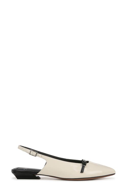 Sarto By Franco Sarto Emma Pointed Toe Slingback Flat In White