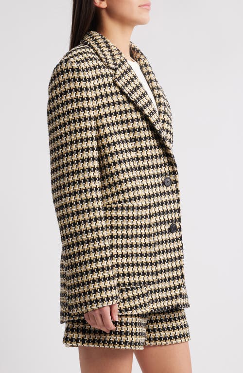 Hugo Boss Boss Jovana Tweed Blazer In Light Beige Tweed