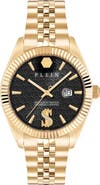 PHILIPP PLEIN Date Superlative Two-Tone Bracelet Watch, 41mm
