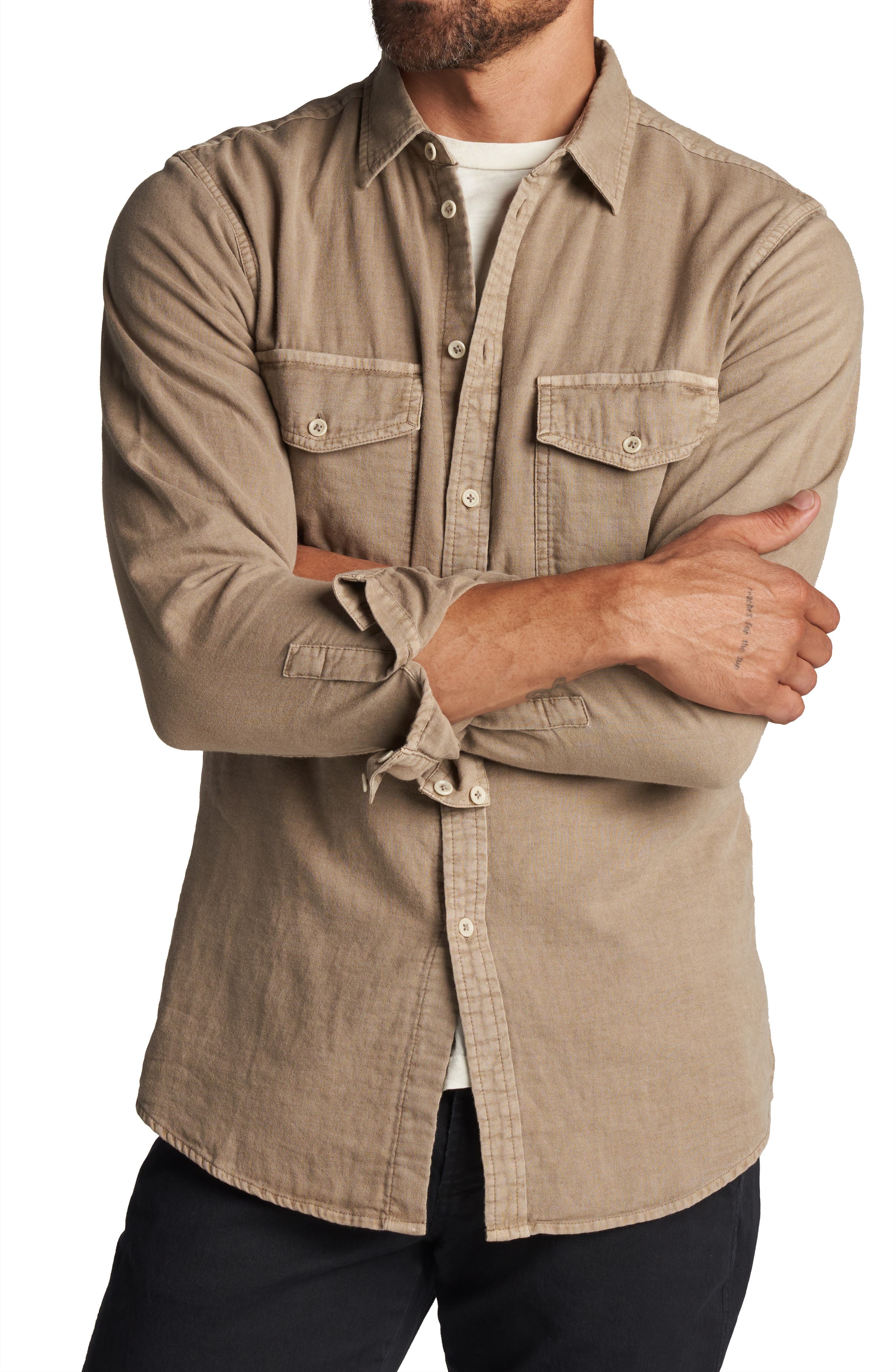 Leeds Double Weave Button-Up Shirt - image 4