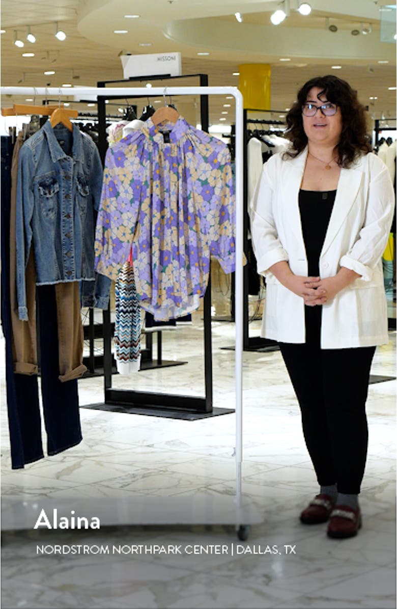 Floral Gathered Blouse, sales video thumbnail