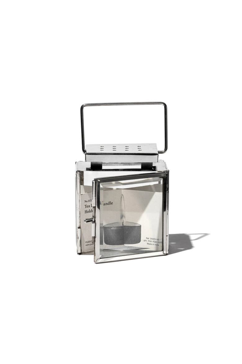 Candle Lantern - Stainless, Main, color, Silver