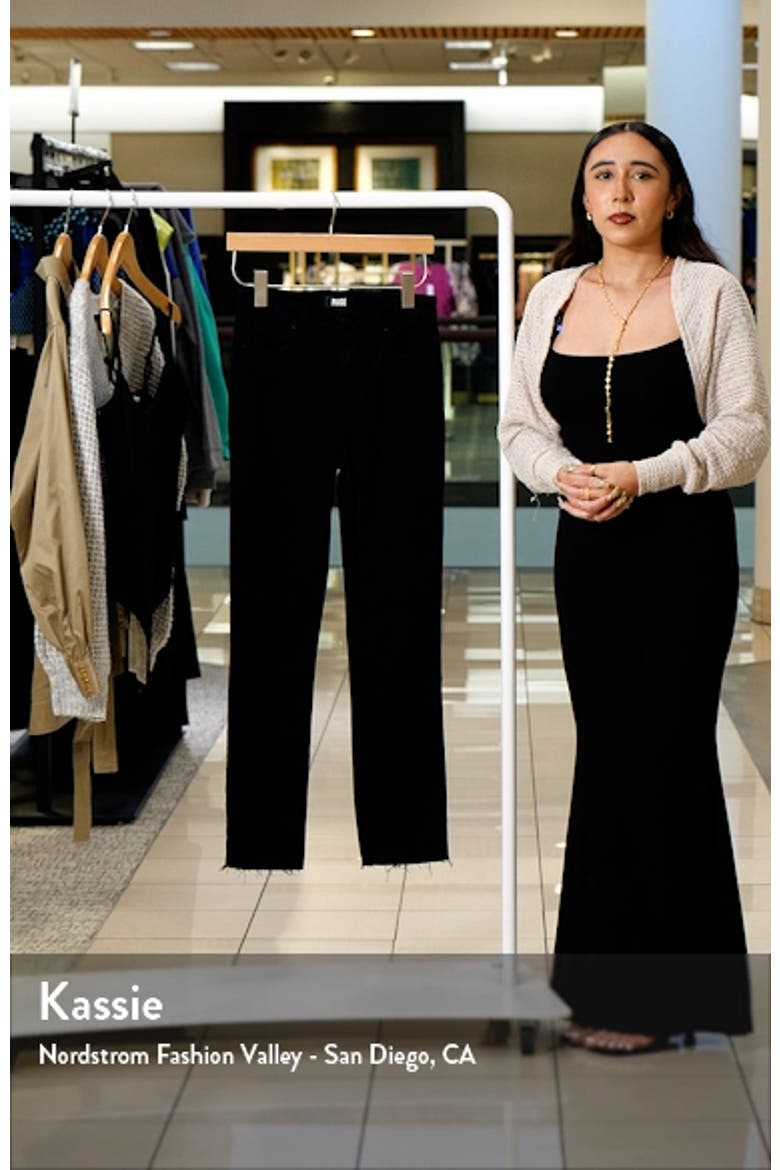 Cindy Raw Hem Straight Leg Jeans video