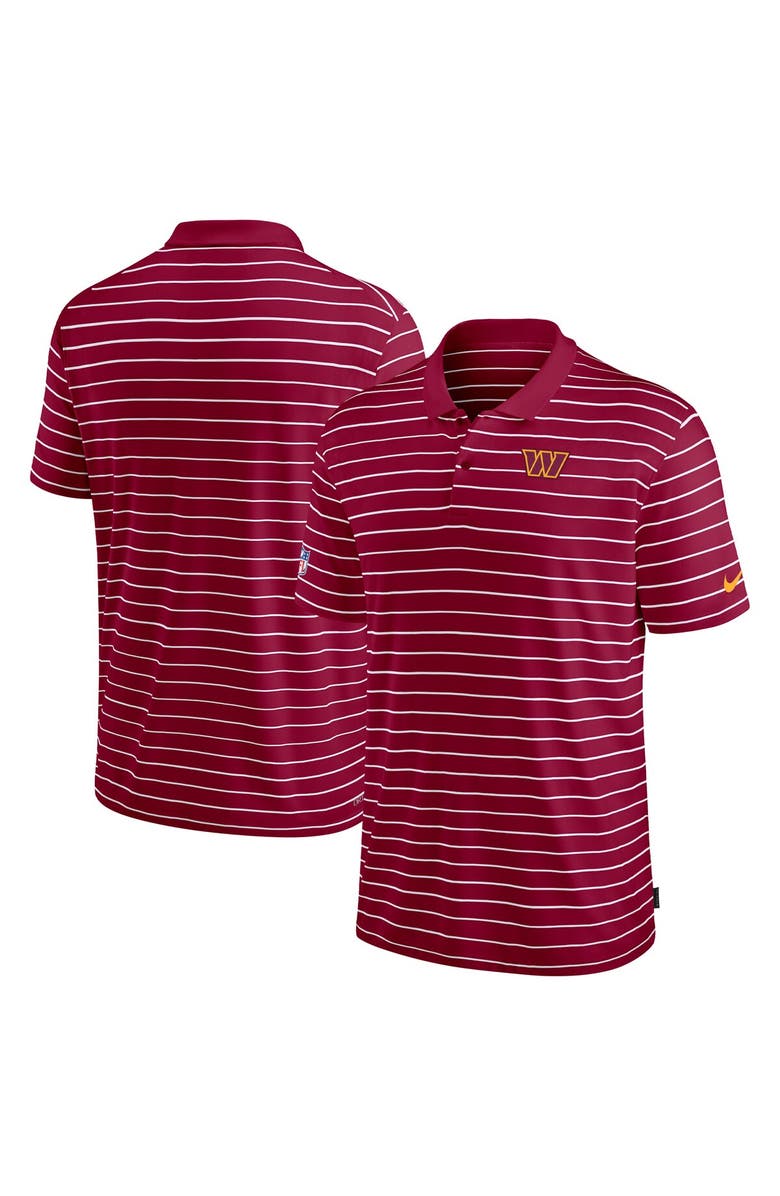 Nike Men's Nike Burgundy Washington Commanders Sideline Lock Up Victory Performance Polo, Main, color, Burgundy