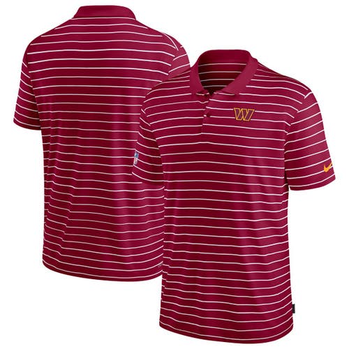 Nike Men's Scarlet San Francisco 49ers 2022 Sideline Lock Up Victory Performance Polo In Burgundy