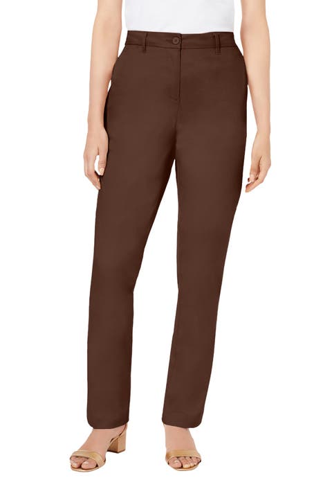 Stretch Cotton Chino Straight Leg Pant