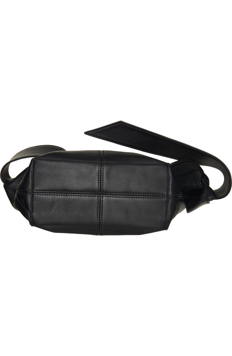 Bottega Veneta Baby Sawyer Leather Hobo Bag, Alternate, color, 8803 Black-Silver