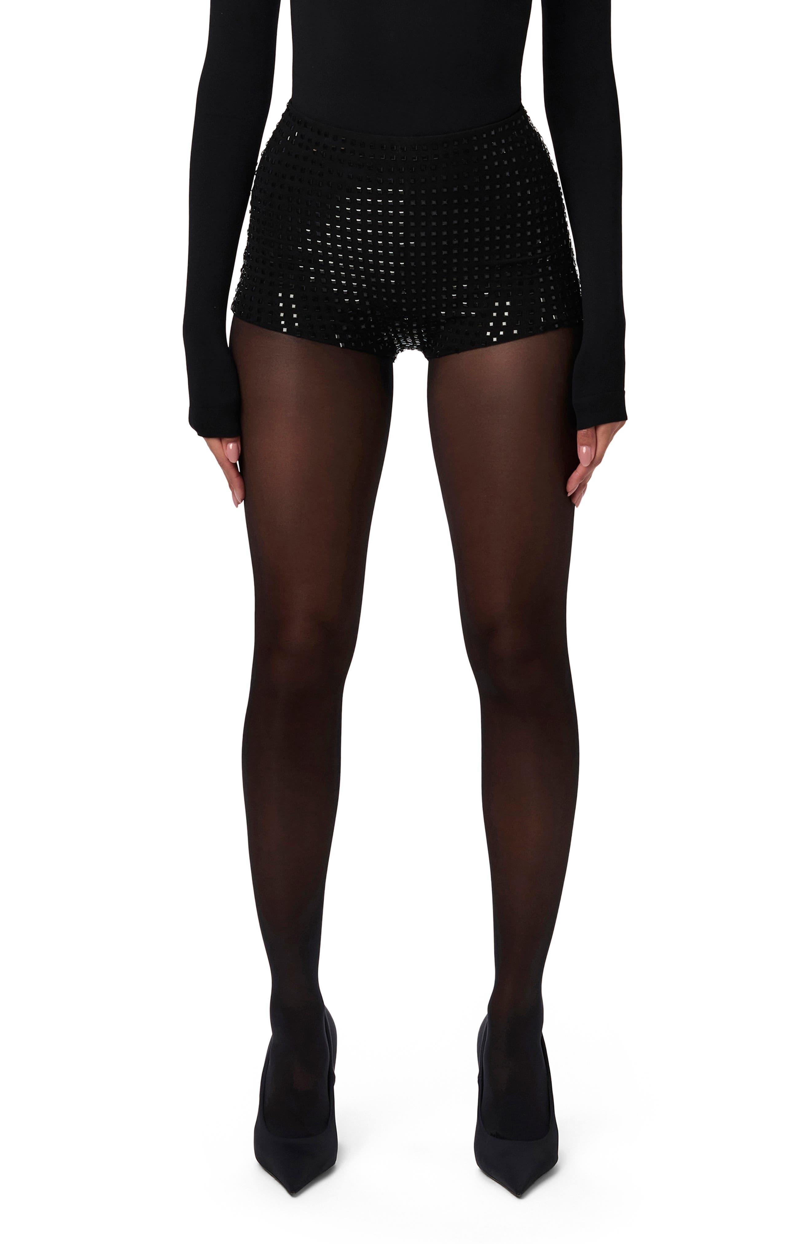Crystal Studded Shorts
