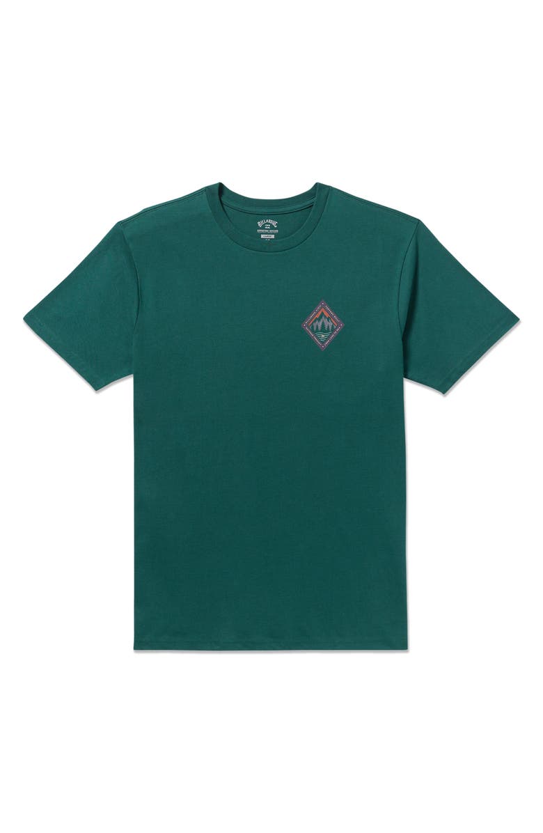 Billabong Rockies A/Div Short Sleeve Graphic T-Shirt, Alternate, color, Spruce Green