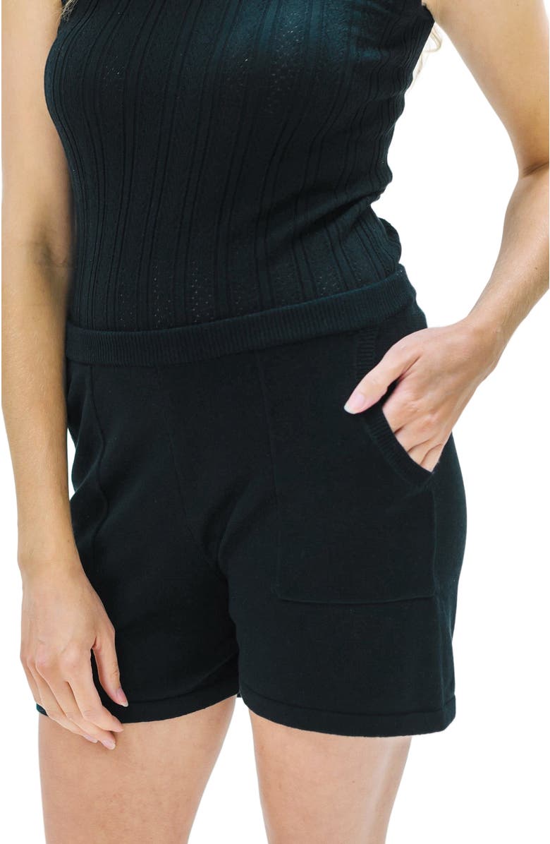 Hope & Henry Womens' Sweater Short, Alternate, color, Black