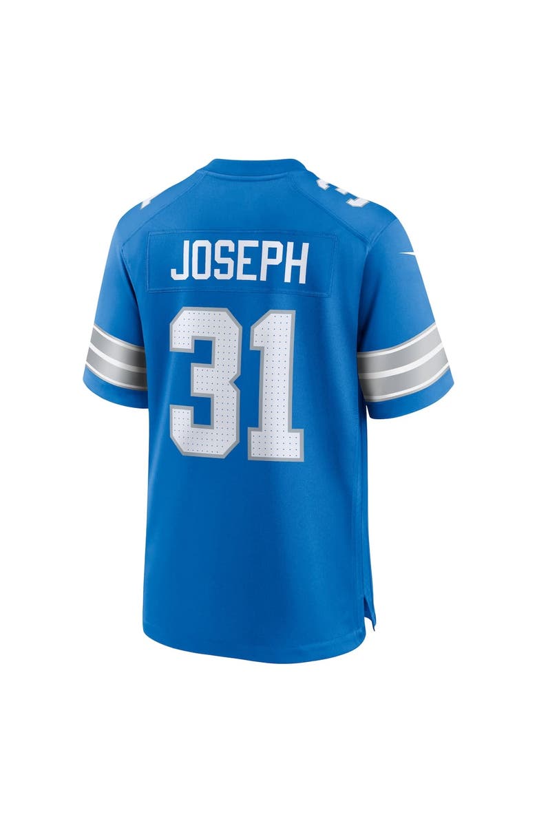 Nike Men's Nike Kerby Joseph  Blue Detroit Lions Team Game Jersey, Alternate, color, Blue