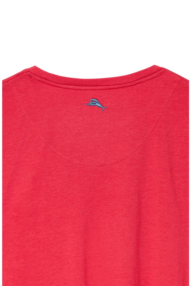 Solid Cotton & Modal Crewneck T-Shirt, Alternate, color, RED