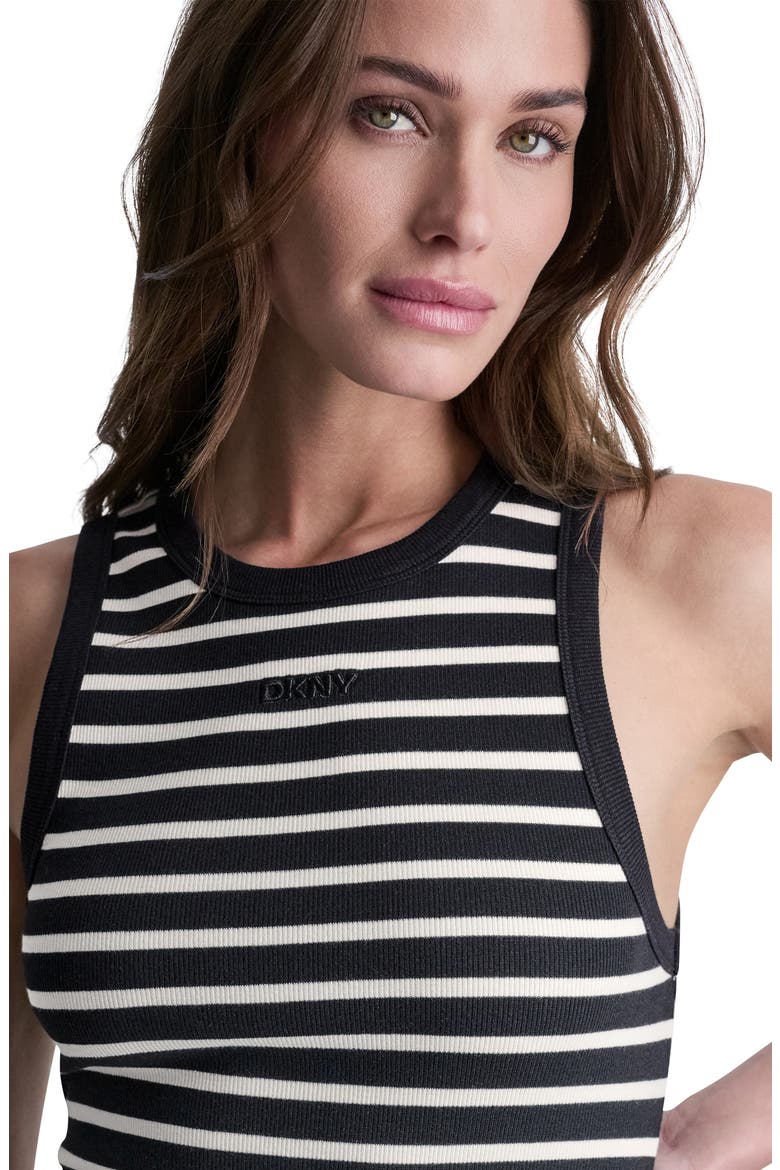 Tank Maxi Dress, Alternate, color, BLK/ EGGNOG