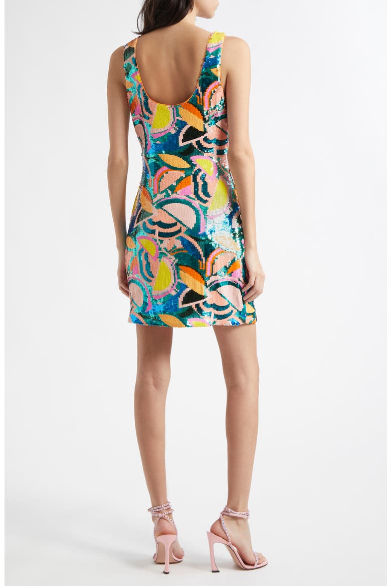 Miller Tropical Sequin Minidress, Alternate, color, ROYALE BLUE SEQUIN