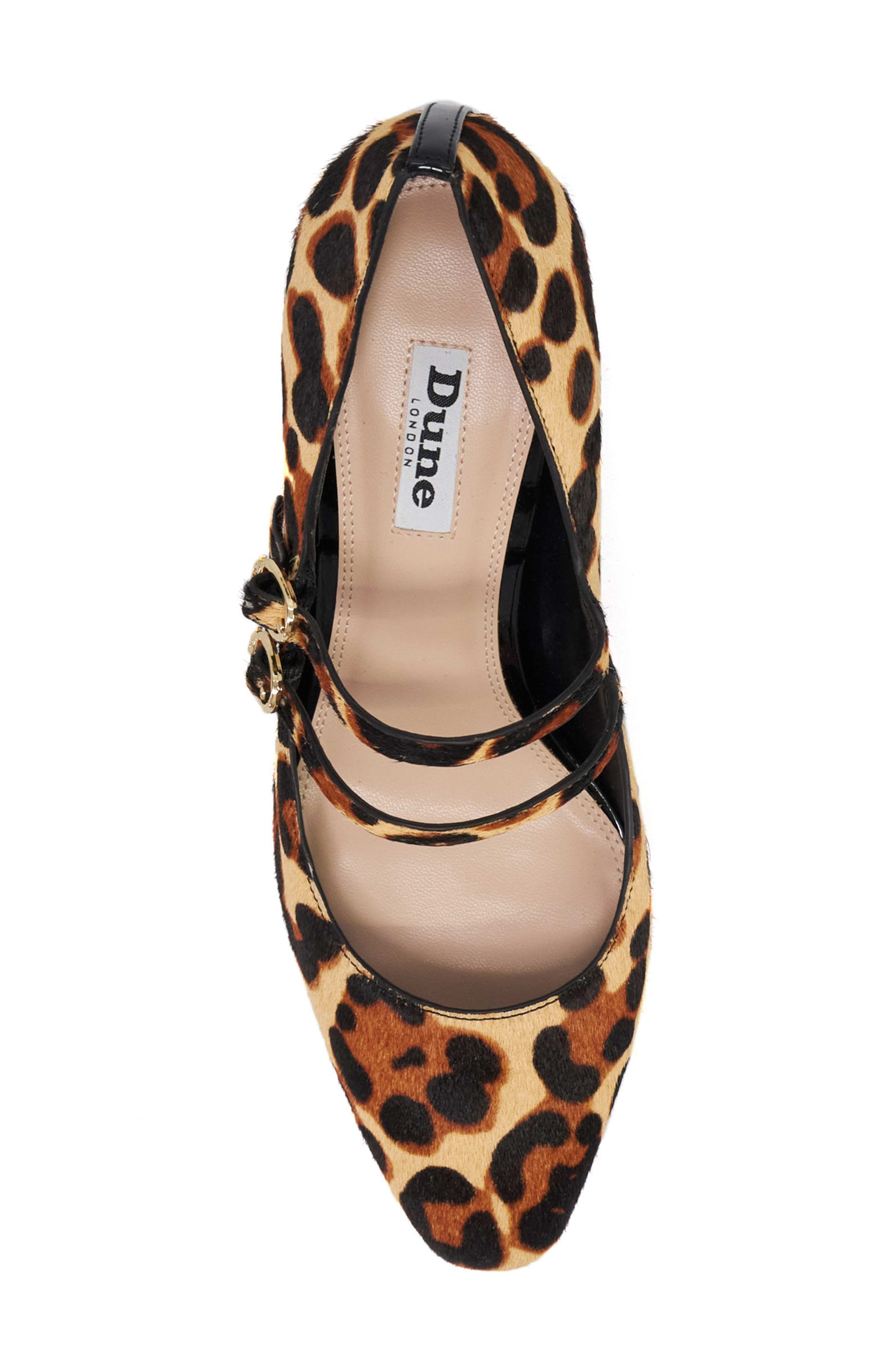 Dune London Approval Genuine Calf Hair Mary Jane Pump, Alternate, color, Leopard
