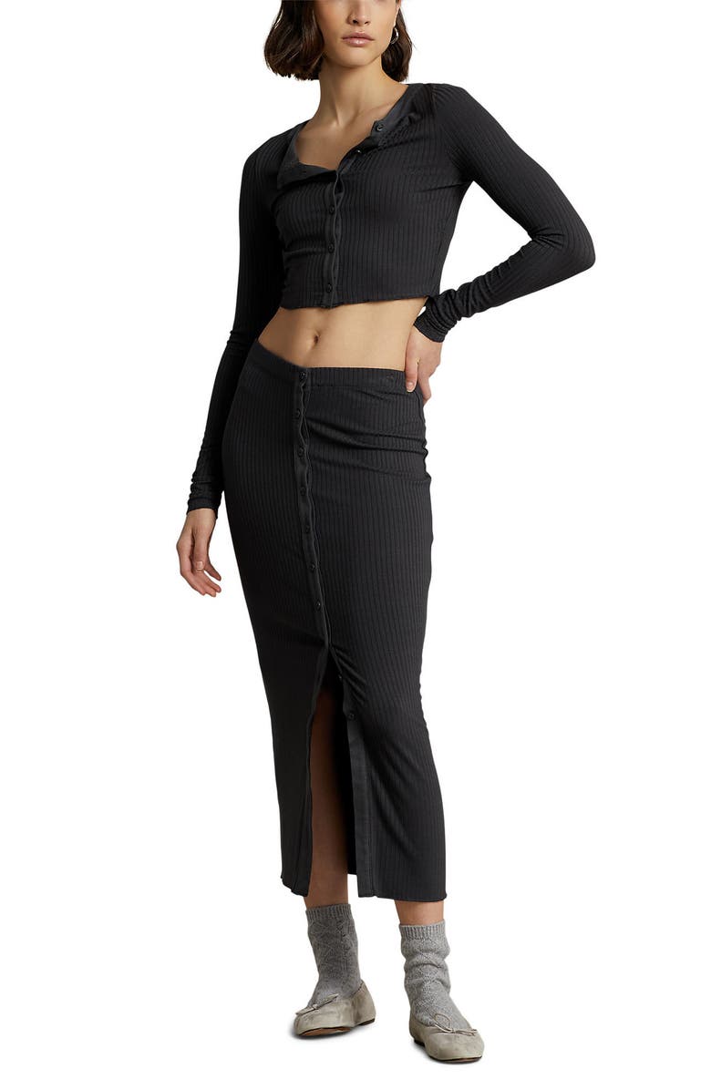 Polo Ralph Lauren Crop Rib Top, Alternate, color,