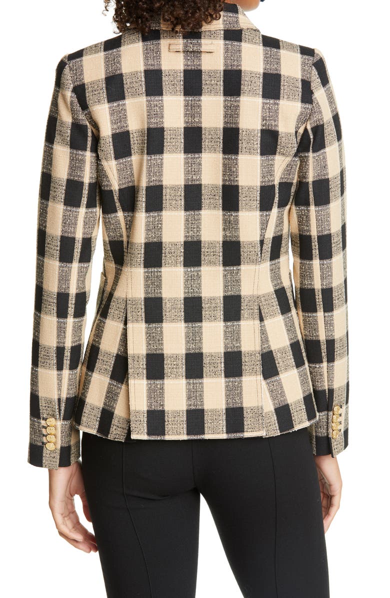 Smythe Duchess Plaid Cutaway Blazer, Alternate, color, 