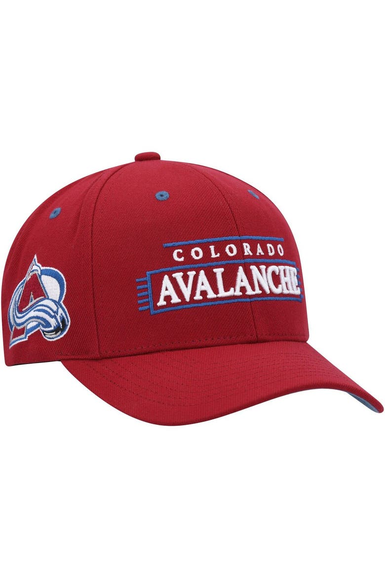Men's Mitchell & Ness Burgundy Colorado Avalanche LOFI Pro Snapback Hat, Main, color, Maroon