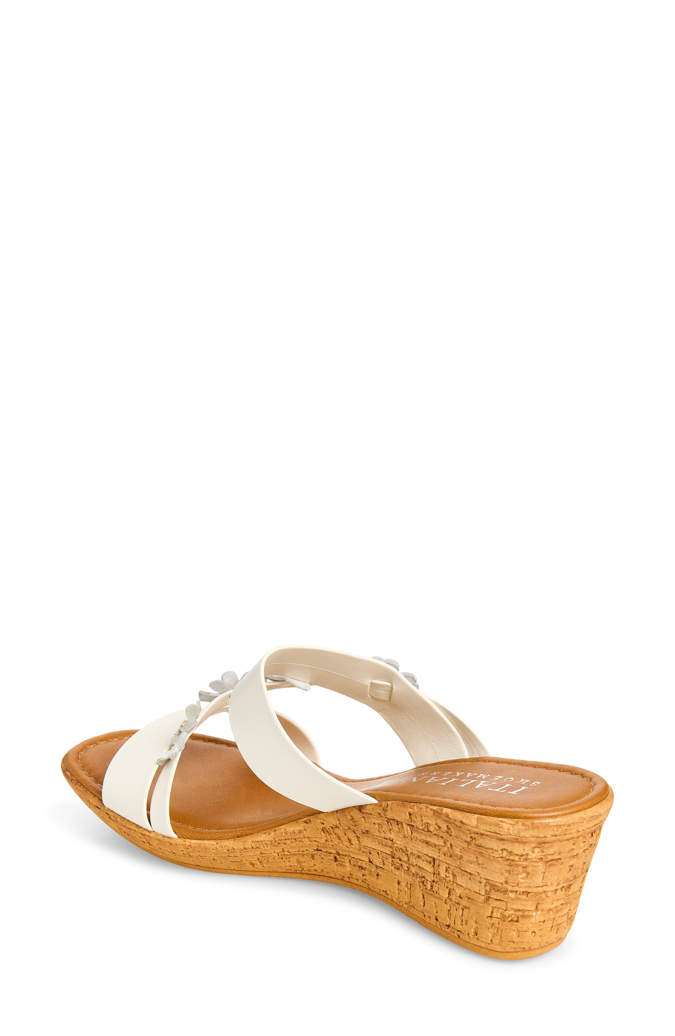 ITALIAN SHOEMAKERS Niva Wedge Sandal, Alternate, color, White