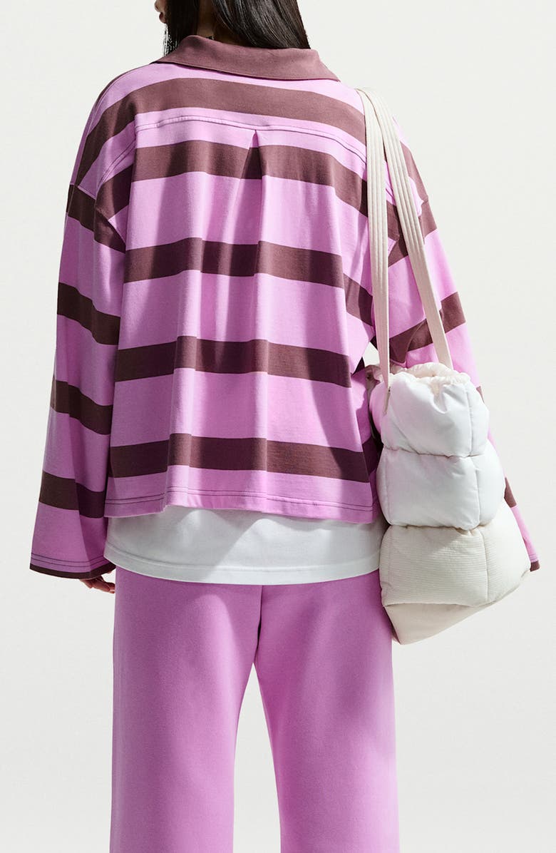 Nike Sportswear Prep Stripe Cotton Top, Alternate, color, Light Magenta/Tattoo/Sail
