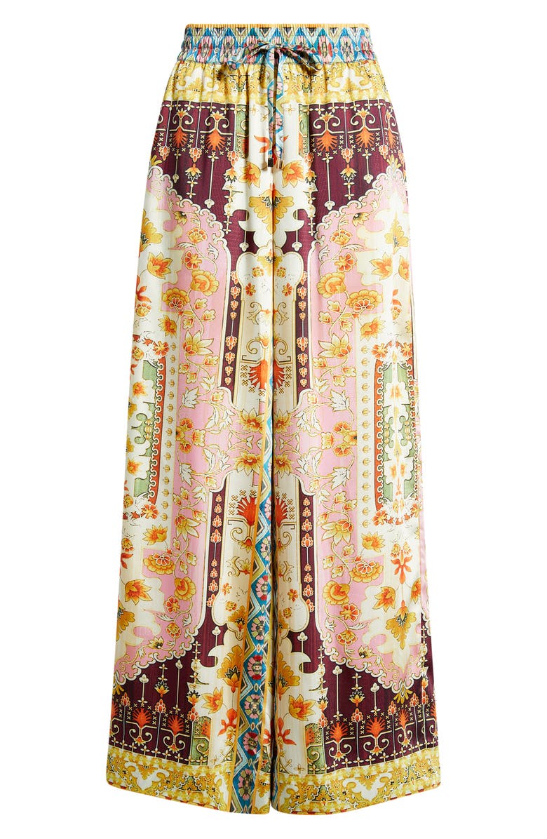 Elie Tahari The Lior Mix Print Wide Leg Pants, Main, color, 