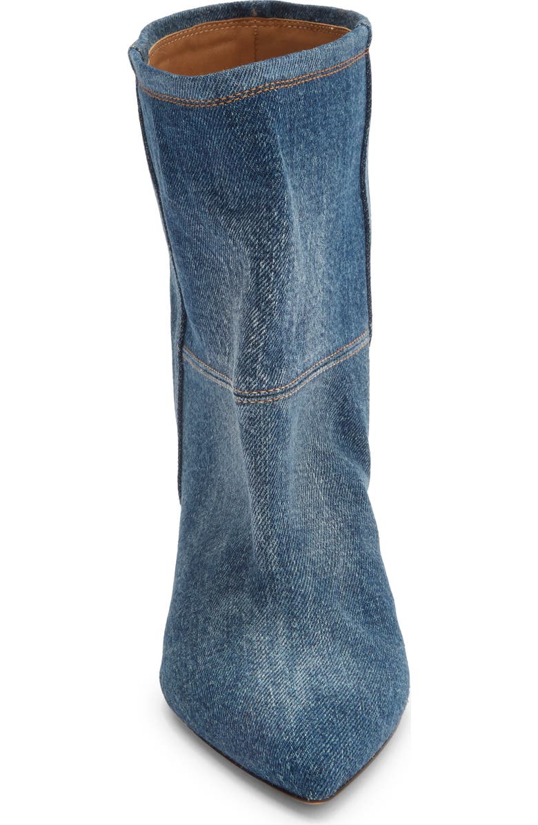Isabel Marant Miyako Denim Bootie, Alternate, color, Washed Blue