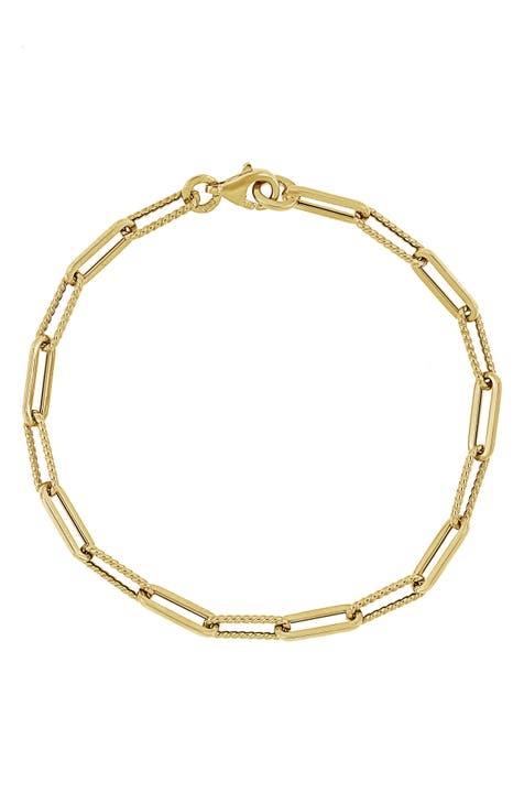 NORDSTROM fashion REVOLVE Yellow Gold Multi Strand Link Statement Bracelet Jewelry