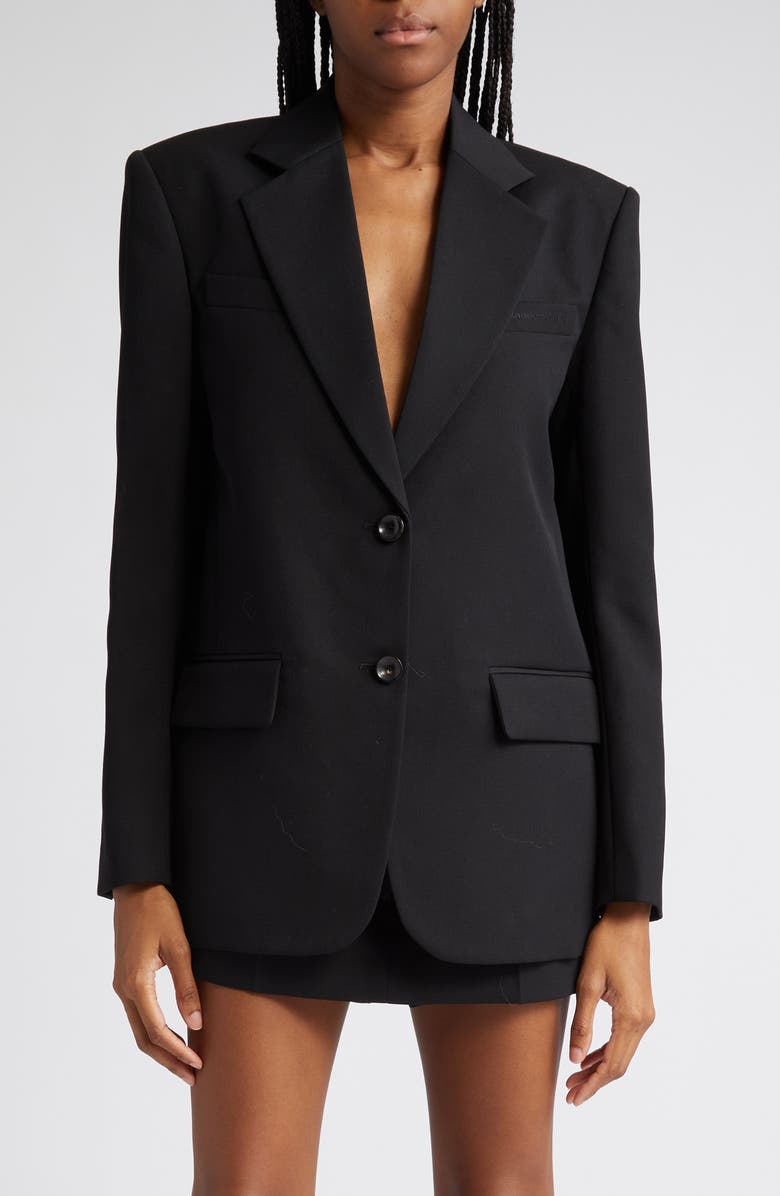 Alexander Wang Boxy Wool Blazer, Main, color, 