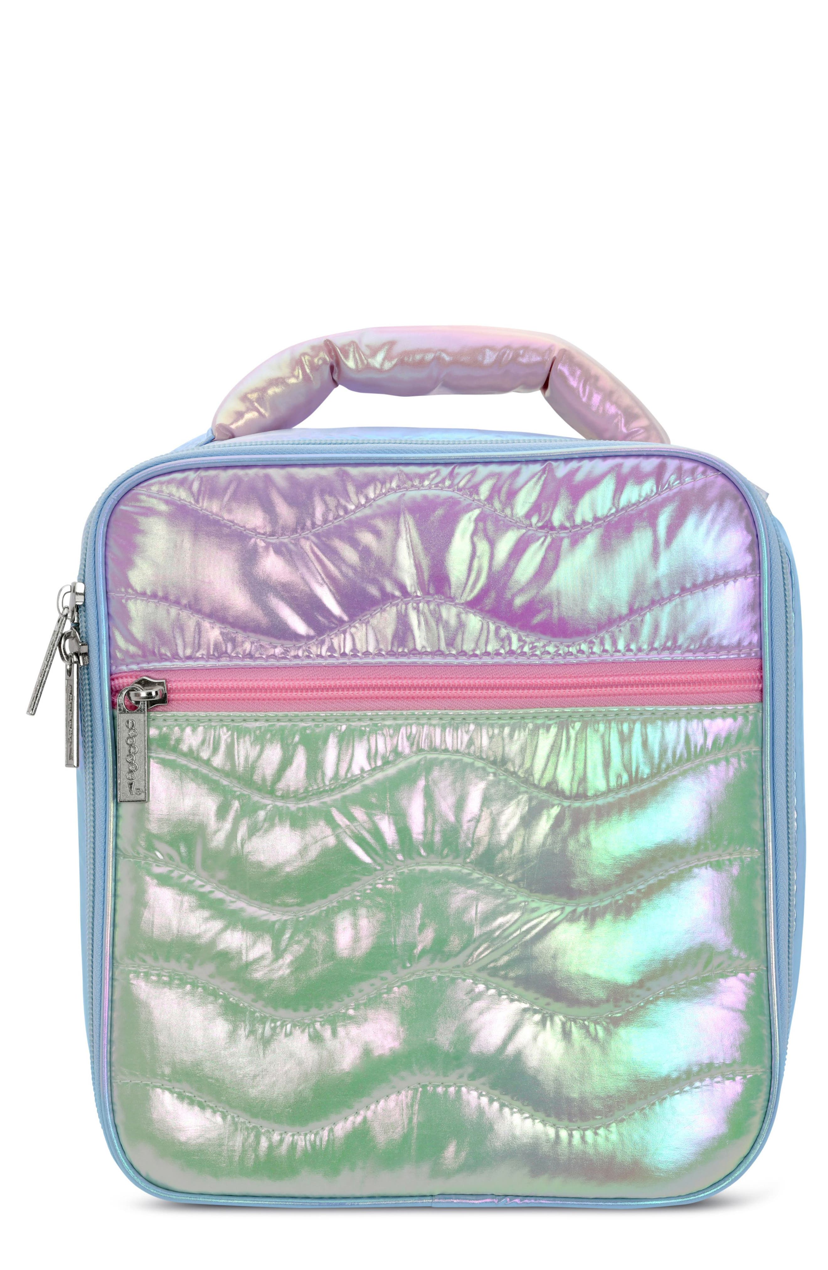 Iscream Kids' Quilted Colorblock Lunch Tote, Main, color, 