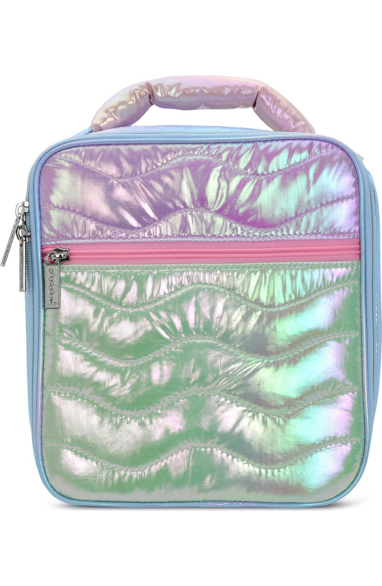 Iscream Kids' Quilted Colorblock Lunch Tote, Main, color,