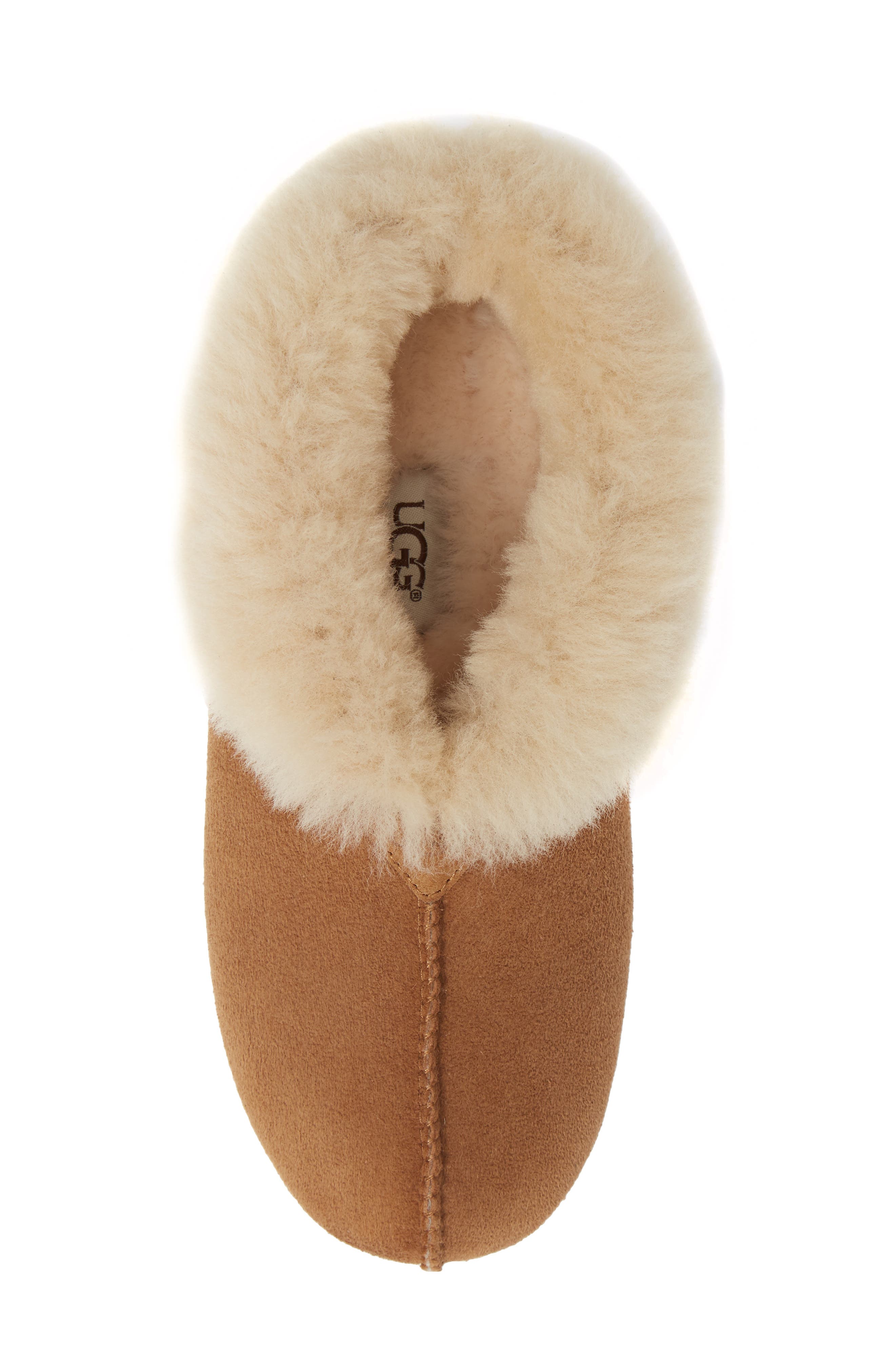 Roo Revivial Genuine Shearling Slipper, Alternate, color, CHESTNUT