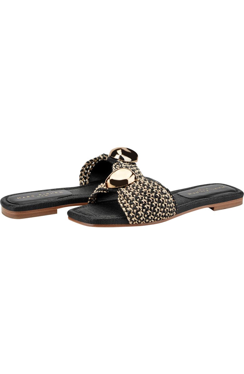 Marc Fisher LTD Nalena Slide Sandal, Alternate, color, Black Multi