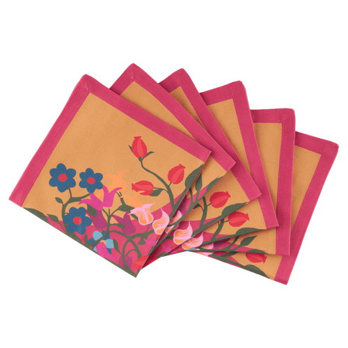 Sophie Williamson Design Napkins In Orange