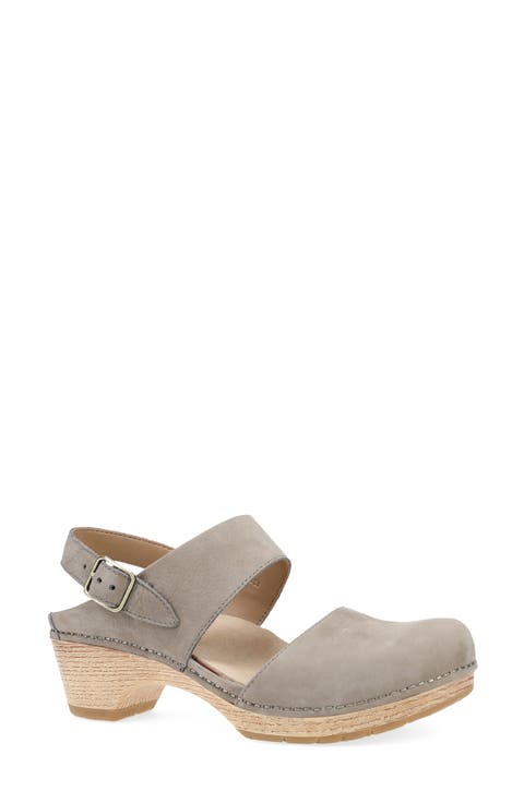 Dansko Kane Women's Grey Slip-On Mule Clog with Superior