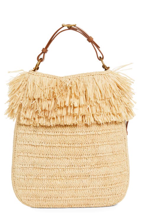 Roady Fringed Raffia Shoulder Bag11324121