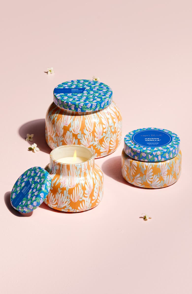 Capri Blue Havana Vanilla Pattern Play Travel Tin Candle, Alternate, color, 