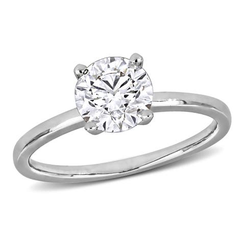 1-1/2 CTW Lab Grown Diamond Solitaire Ring 14k