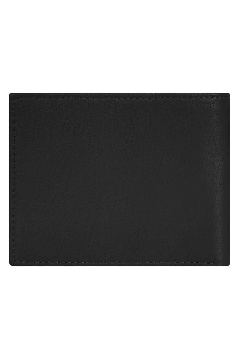 Iconic ID Flap Leather Bifold Wallet, Alternate, color, BLACK