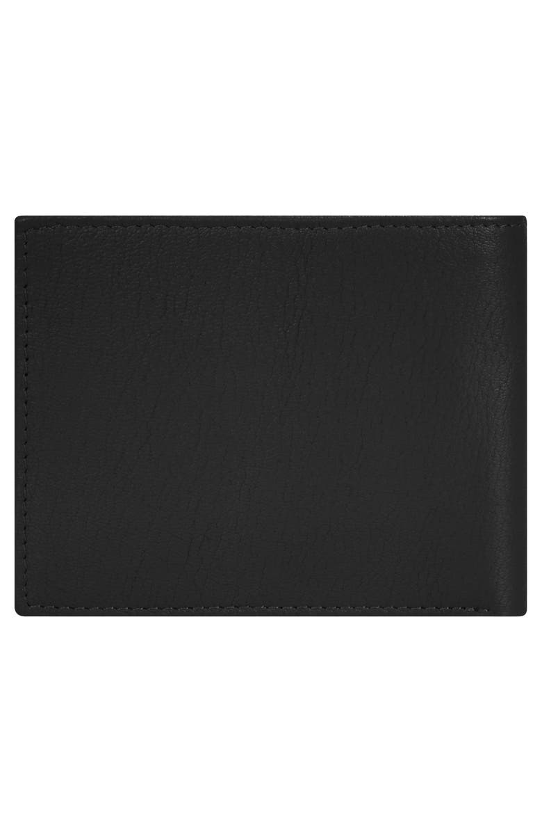 CHAMPS Iconic ID Flap Leather Bifold Wallet, Alternate, color, Black