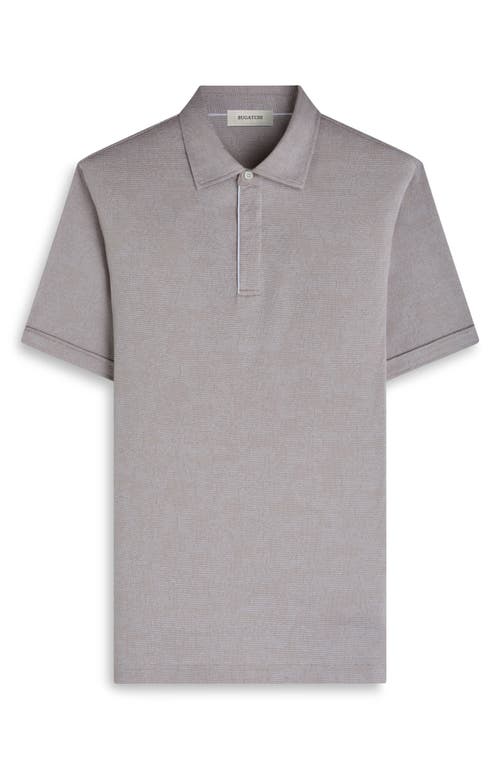 Bugatchi Mercerized Cotton Polo In Gray