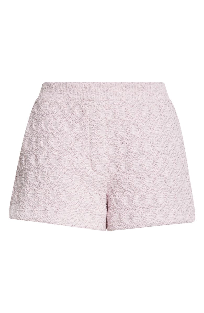 ST. JOHN Honeycomb Tweed Shorts, Alternate, color, Primrose