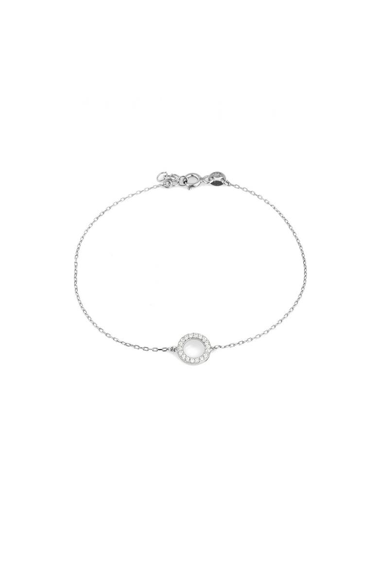 Circle Bracelet in Sterling Silver, Main, color, Silver